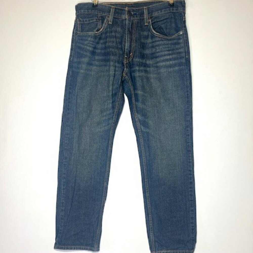 Levi's Men's 559 Medium Wash Distressed Blue Jeans Sz W 32 L‎ 30